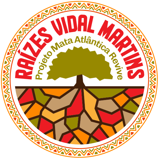 Logotipo Raízes Vidal Martins - Projeto Mata Atlântica Revive